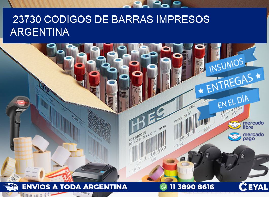 23730 Codigos de barras impresos Argentina