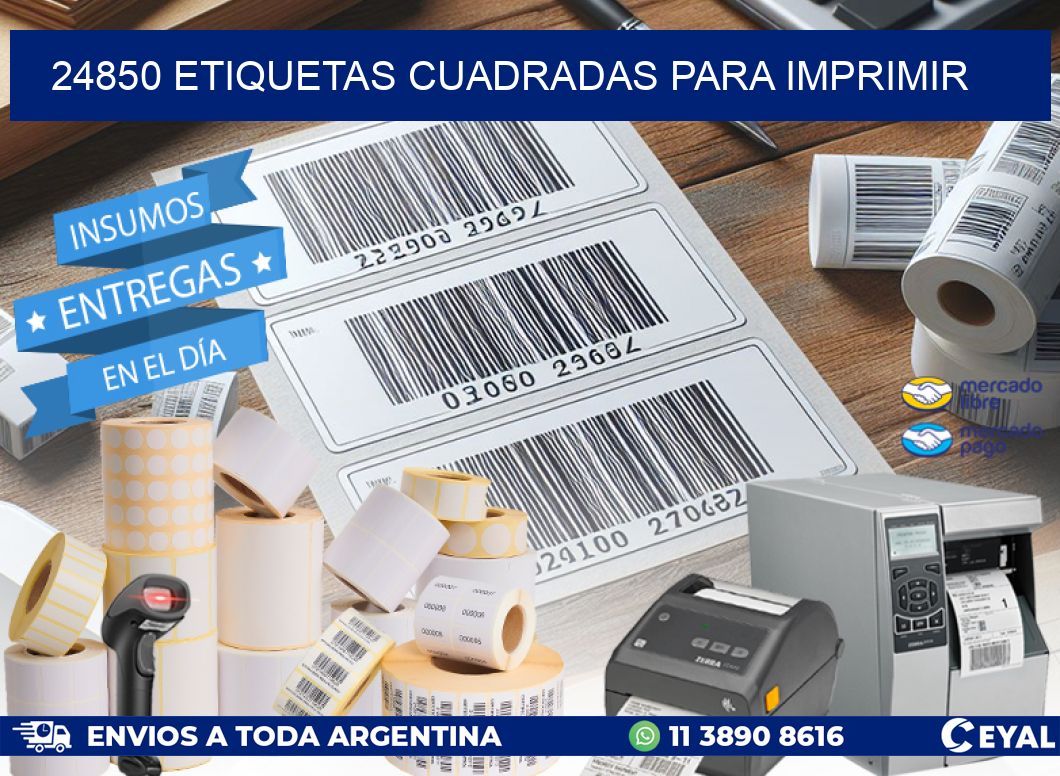 24850 Etiquetas cuadradas para imprimir