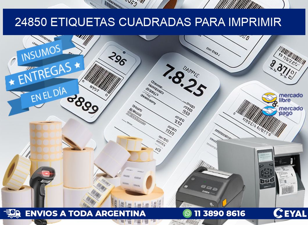 24850 Etiquetas cuadradas para imprimir