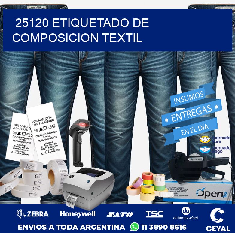 25120 ETIQUETADO DE COMPOSICION TEXTIL