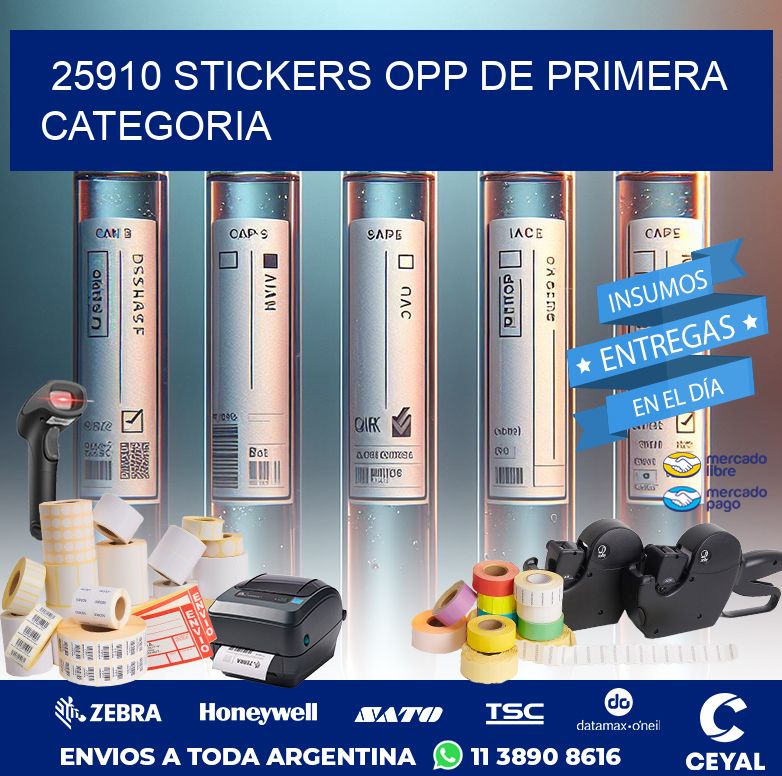 25910 STICKERS OPP DE PRIMERA CATEGORIA