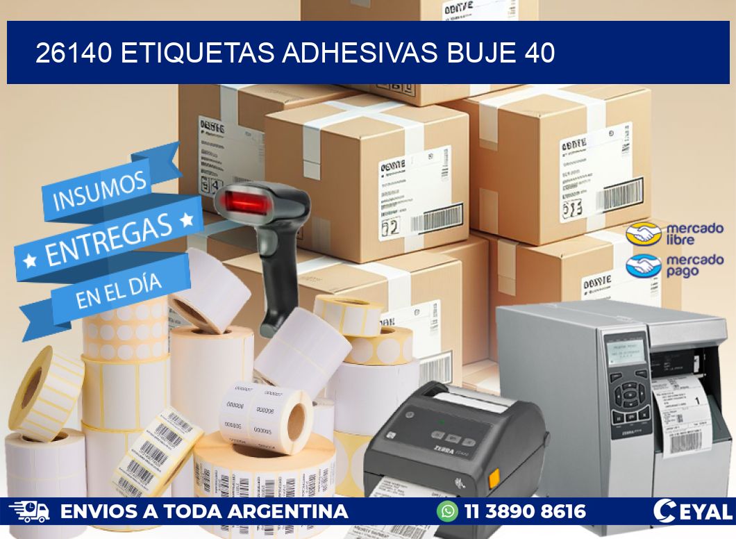 26140 etiquetas adhesivas buje 40