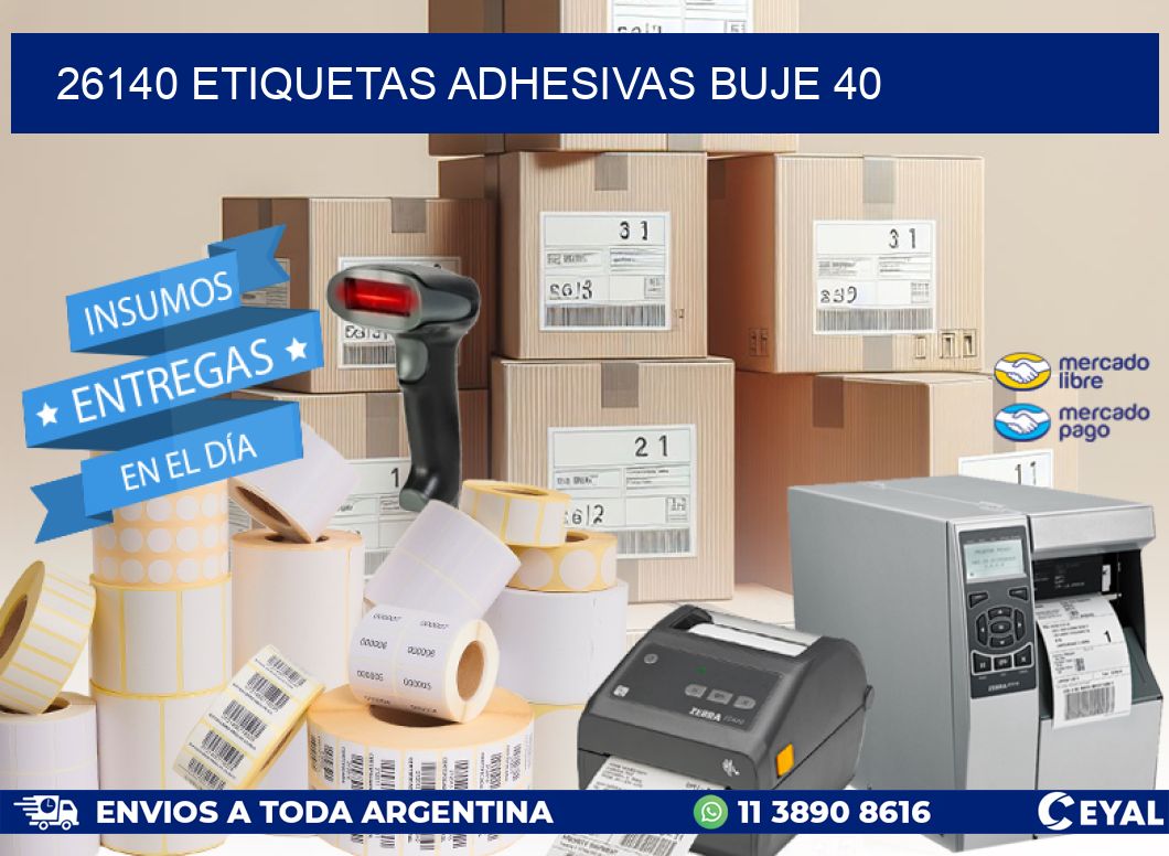 26140 etiquetas adhesivas buje 40