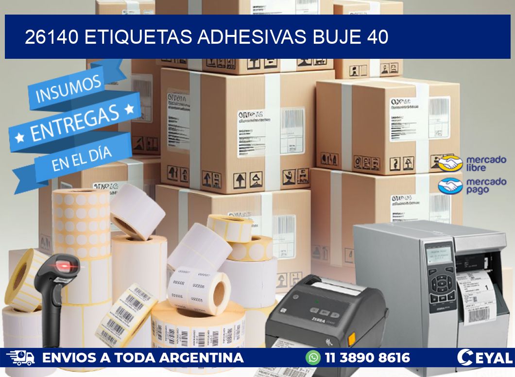 26140 etiquetas adhesivas buje 40