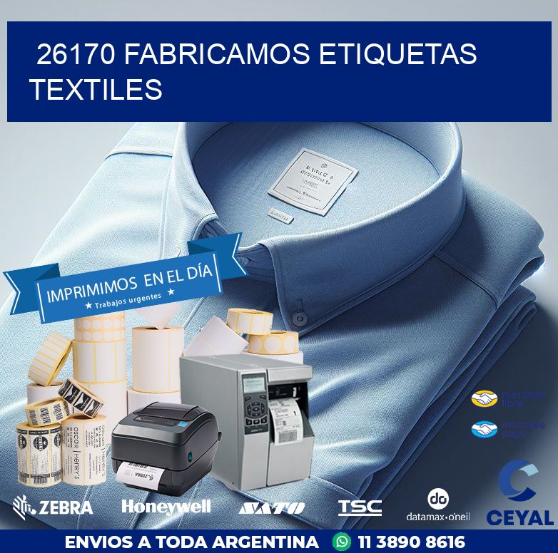 26170 FABRICAMOS ETIQUETAS TEXTILES