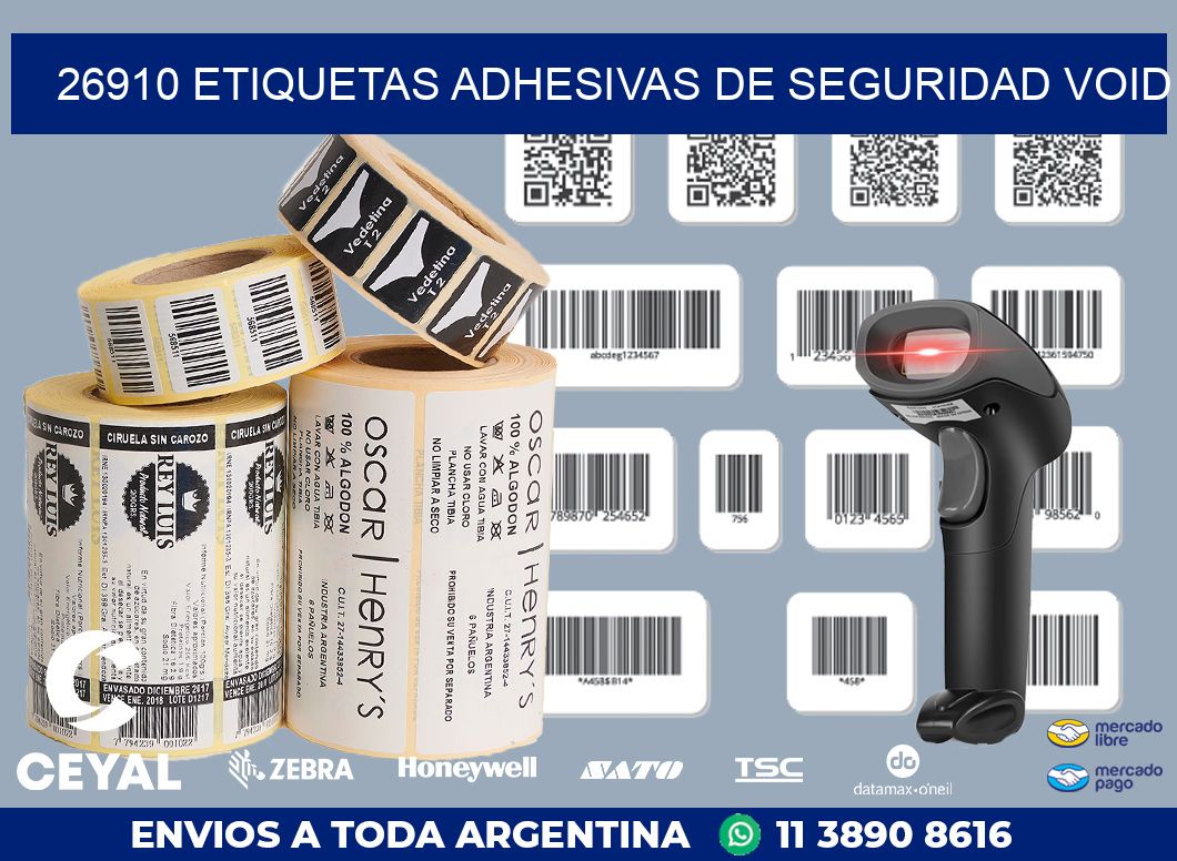 26910 ETIQUETAS ADHESIVAS DE SEGURIDAD VOID