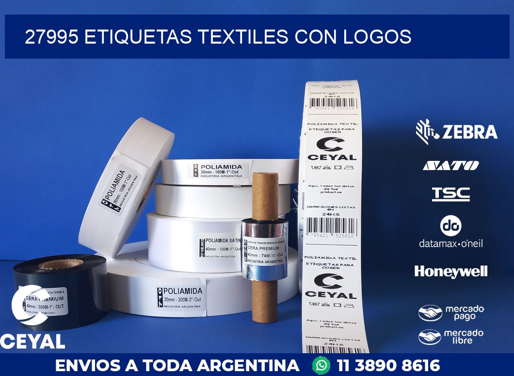 27995 ETIQUETAS TEXTILES CON LOGOS