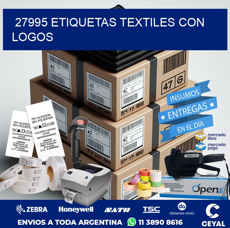 27995 ETIQUETAS TEXTILES CON LOGOS