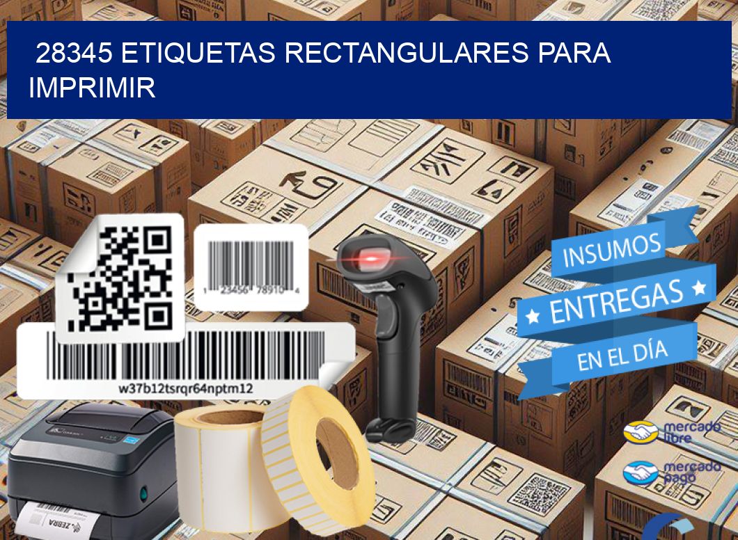 28345 etiquetas rectangulares para imprimir