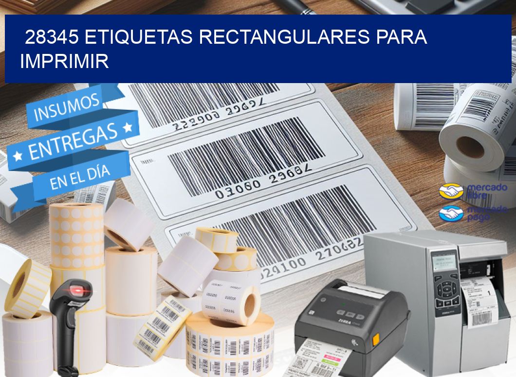 28345 etiquetas rectangulares para imprimir