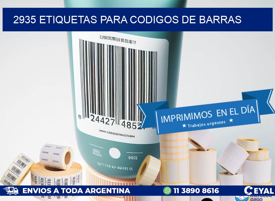 2935 ETIQUETAS PARA CODIGOS DE BARRAS