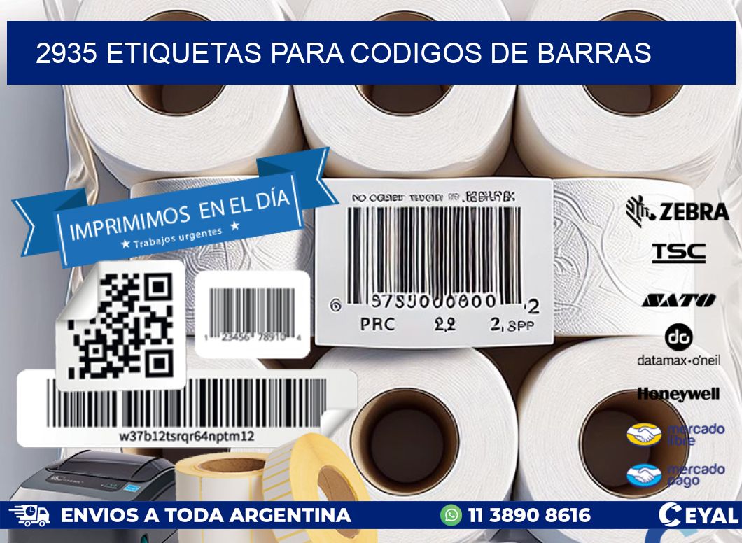 2935 ETIQUETAS PARA CODIGOS DE BARRAS