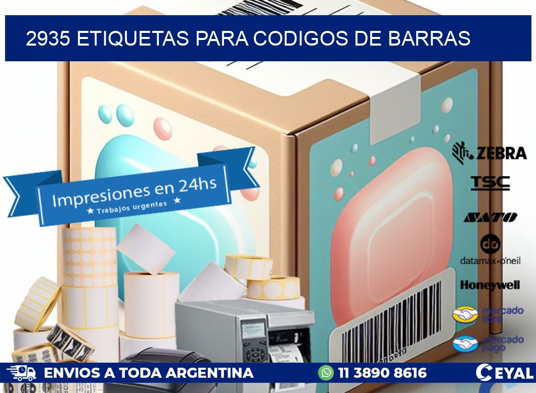 2935 ETIQUETAS PARA CODIGOS DE BARRAS