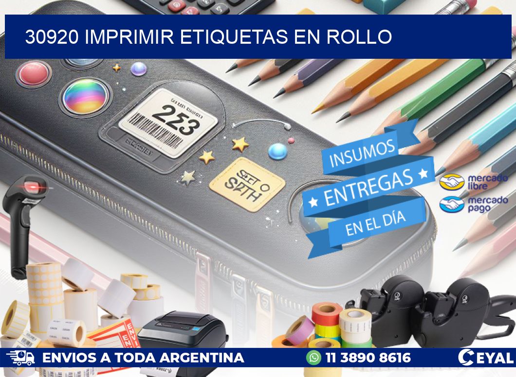 30920 imprimir etiquetas en rollo