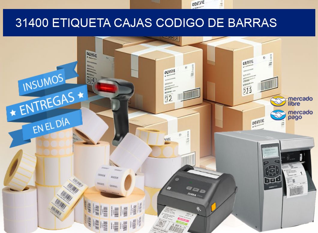 31400 etiqueta cajas codigo de barras