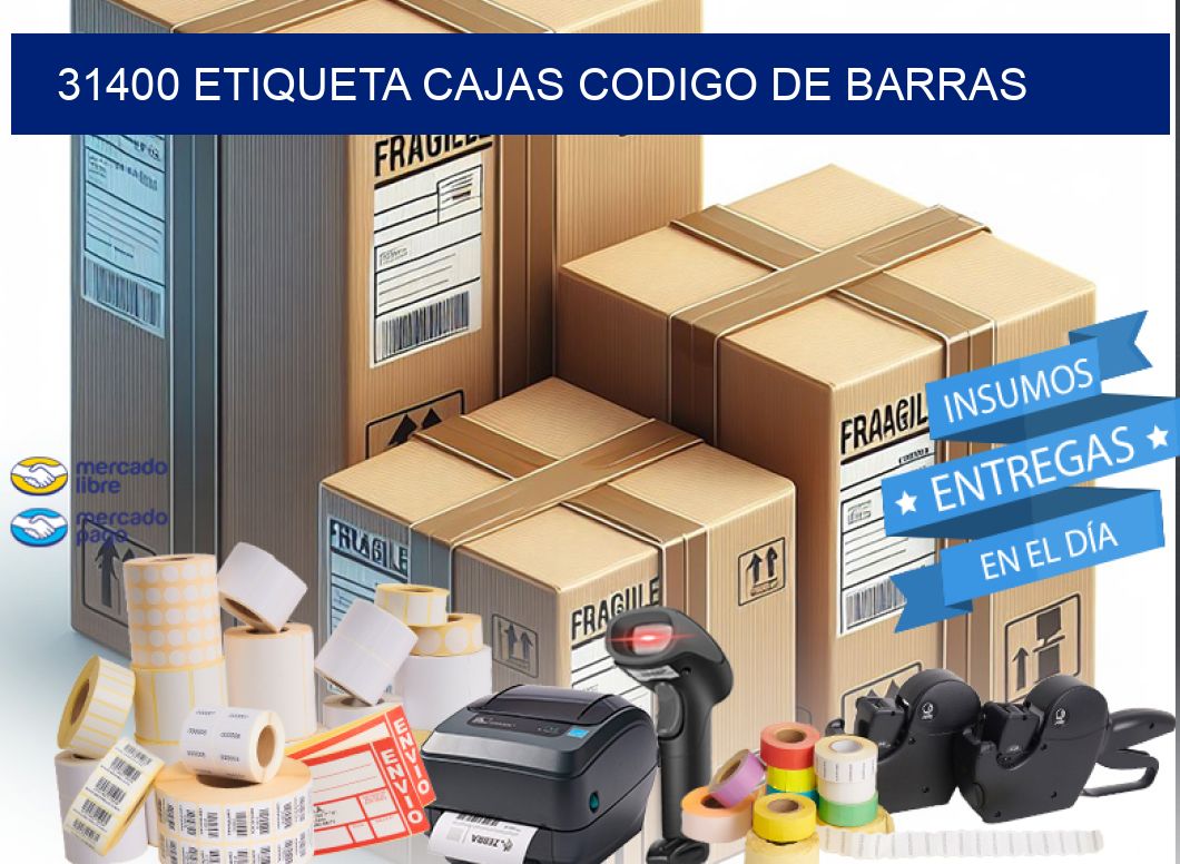 31400 etiqueta cajas codigo de barras