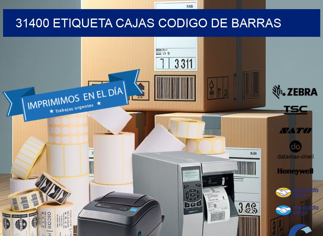 31400 etiqueta cajas codigo de barras