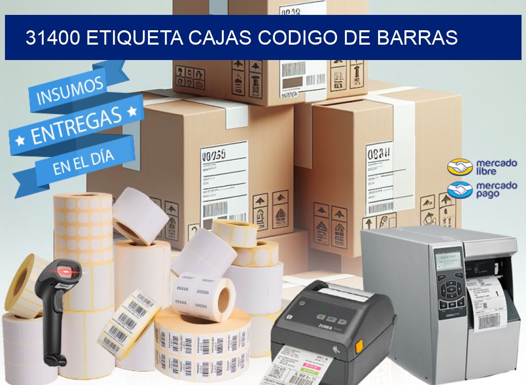 31400 etiqueta cajas codigo de barras