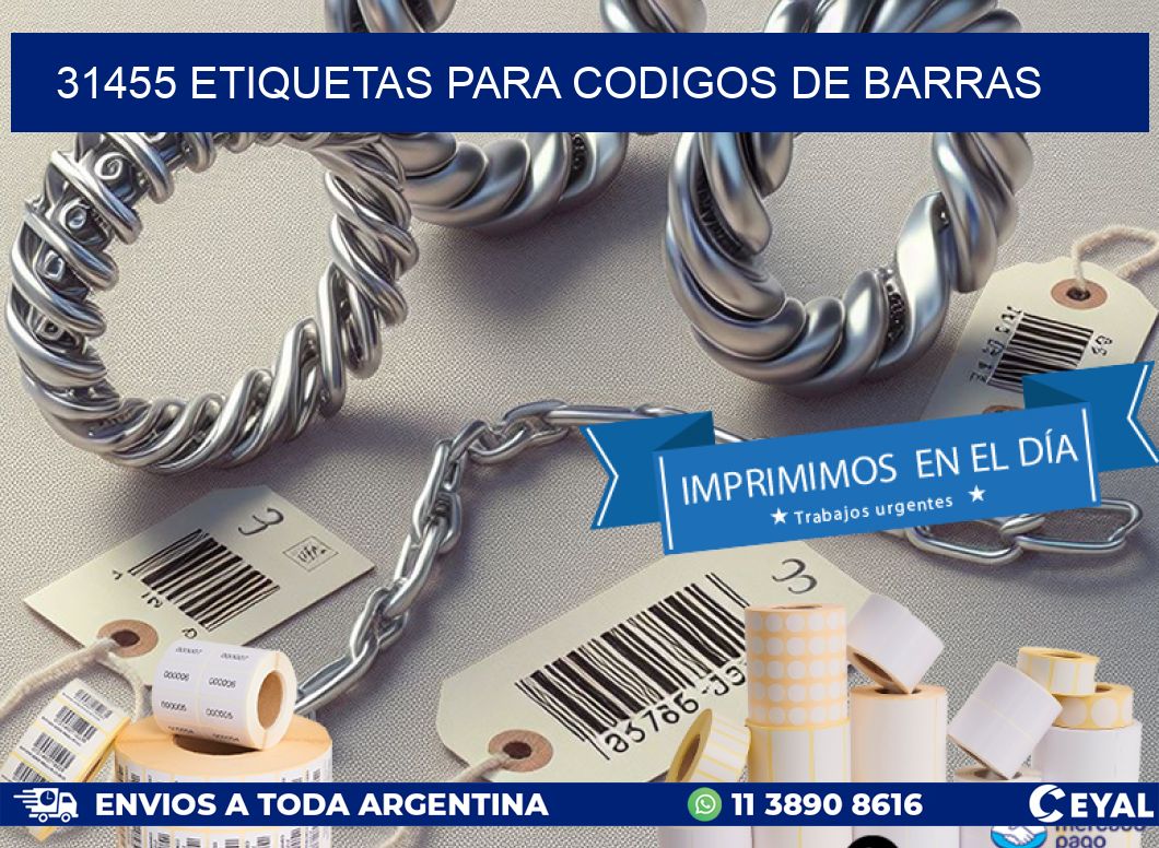 31455 ETIQUETAS PARA CODIGOS DE BARRAS