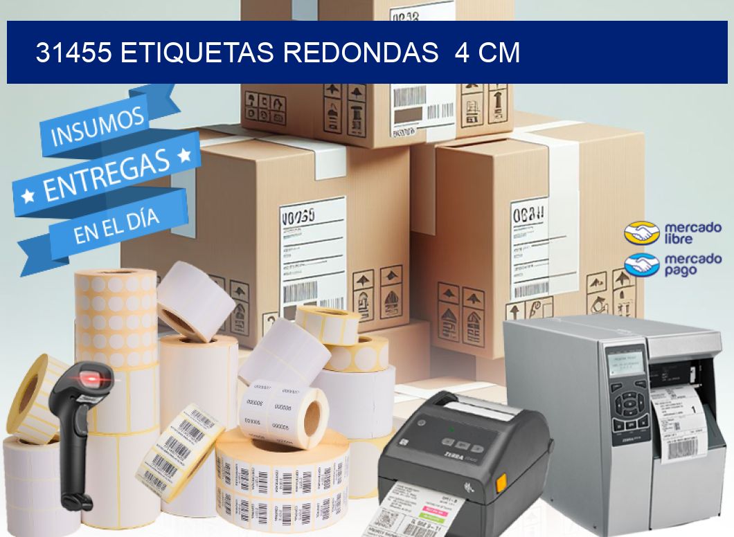 31455 ETIQUETAS REDONDAS  4 CM