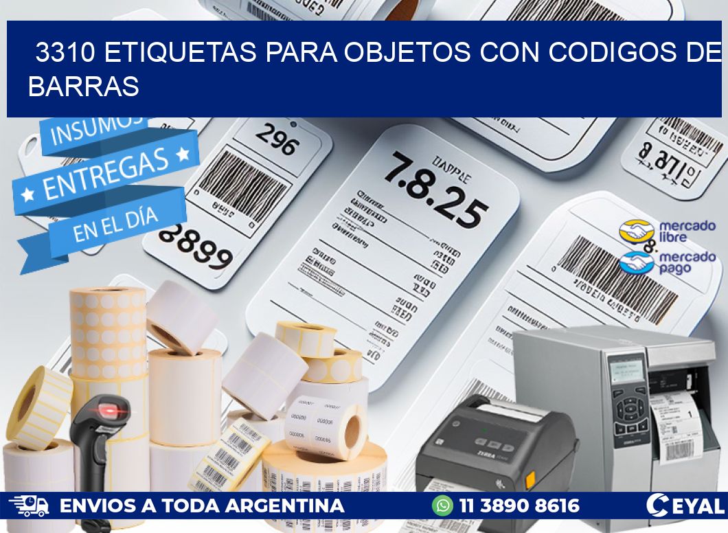 3310 ETIQUETAS PARA OBJETOS CON CODIGOS DE BARRAS