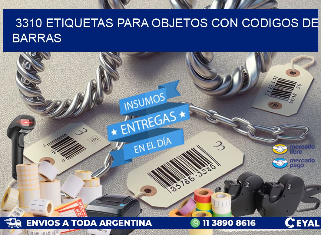 3310 ETIQUETAS PARA OBJETOS CON CODIGOS DE BARRAS