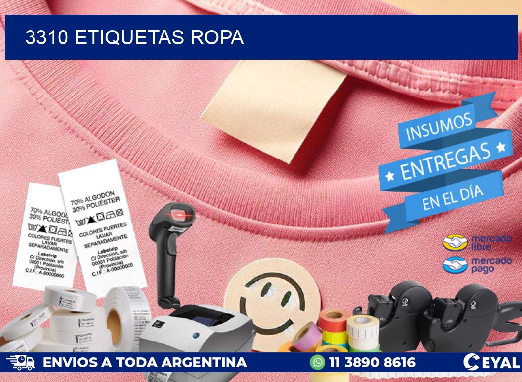 3310 ETIQUETAS ROPA