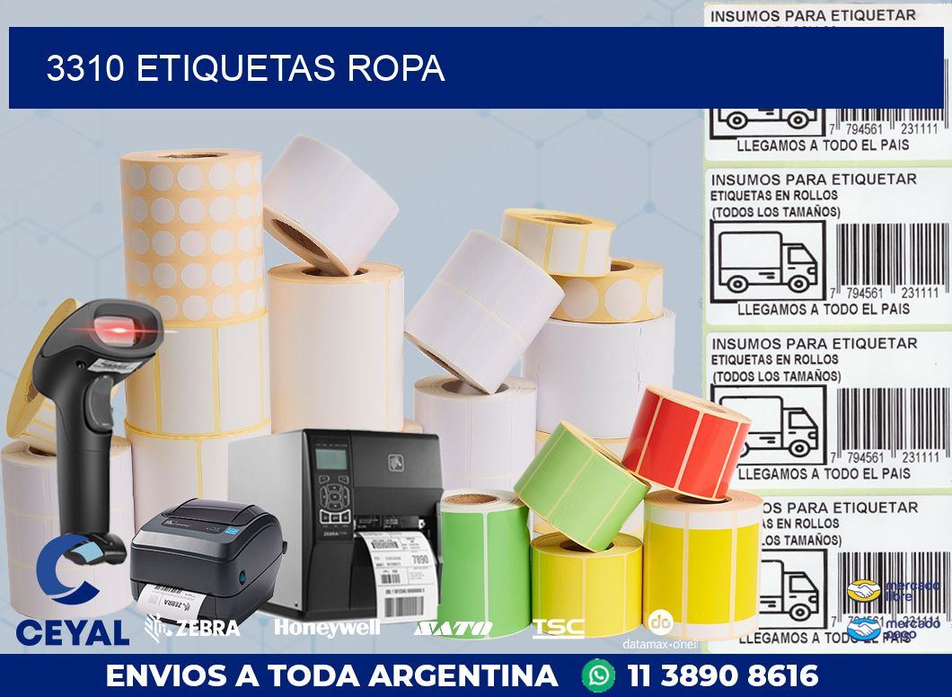 3310 ETIQUETAS ROPA