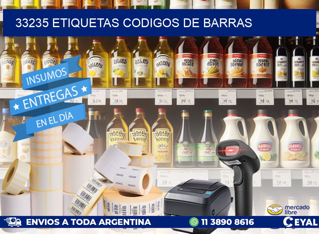 33235 etiquetas codigos de barras