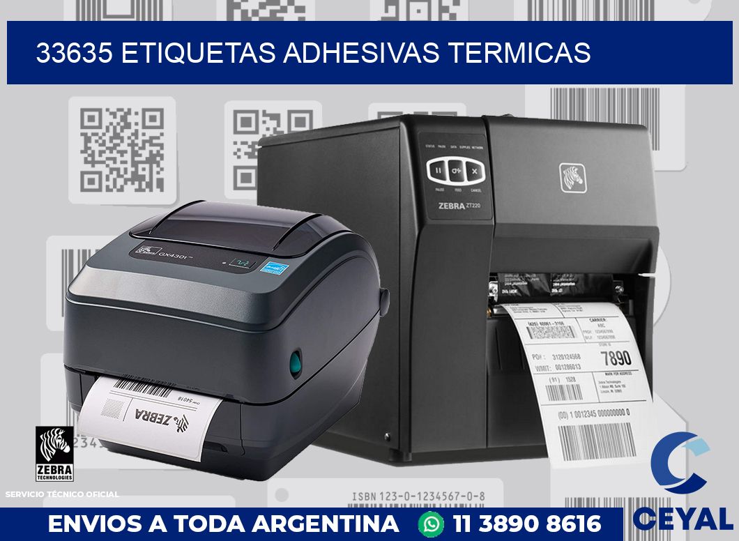 33635 etiquetas adhesivas termicas