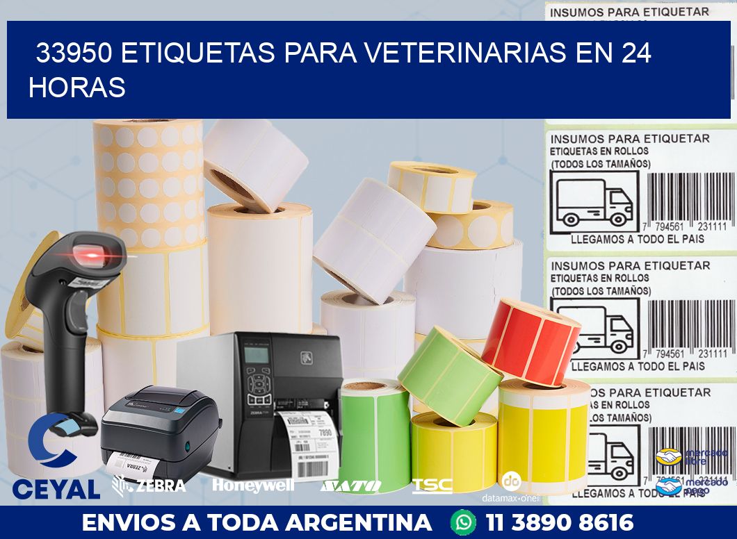 33950 ETIQUETAS PARA VETERINARIAS EN 24 HORAS