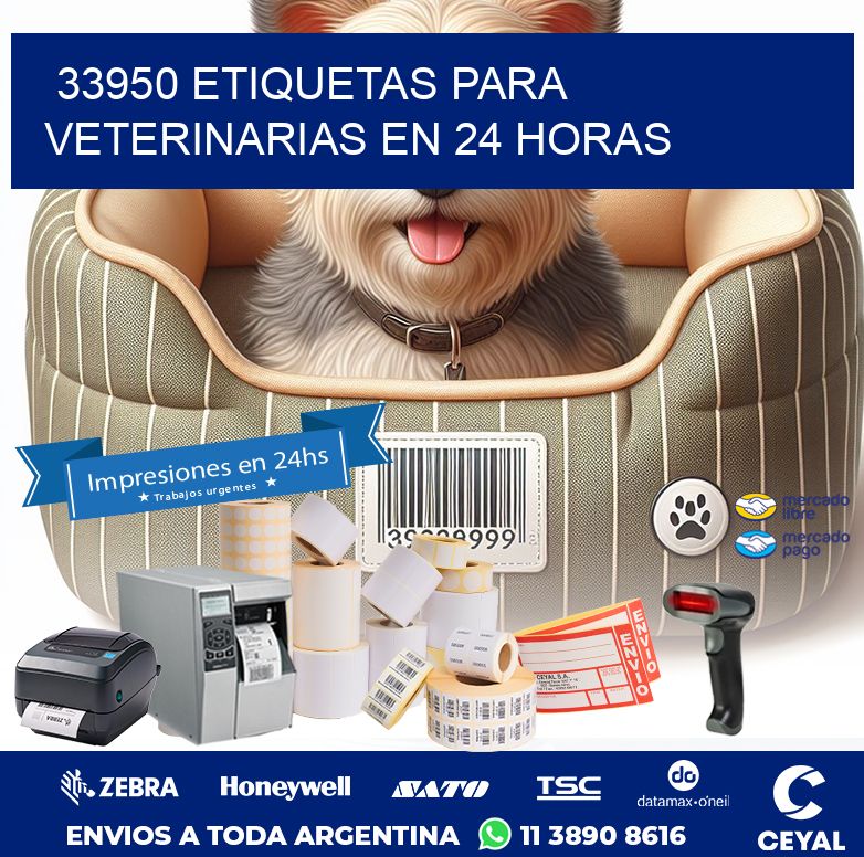 33950 ETIQUETAS PARA VETERINARIAS EN 24 HORAS