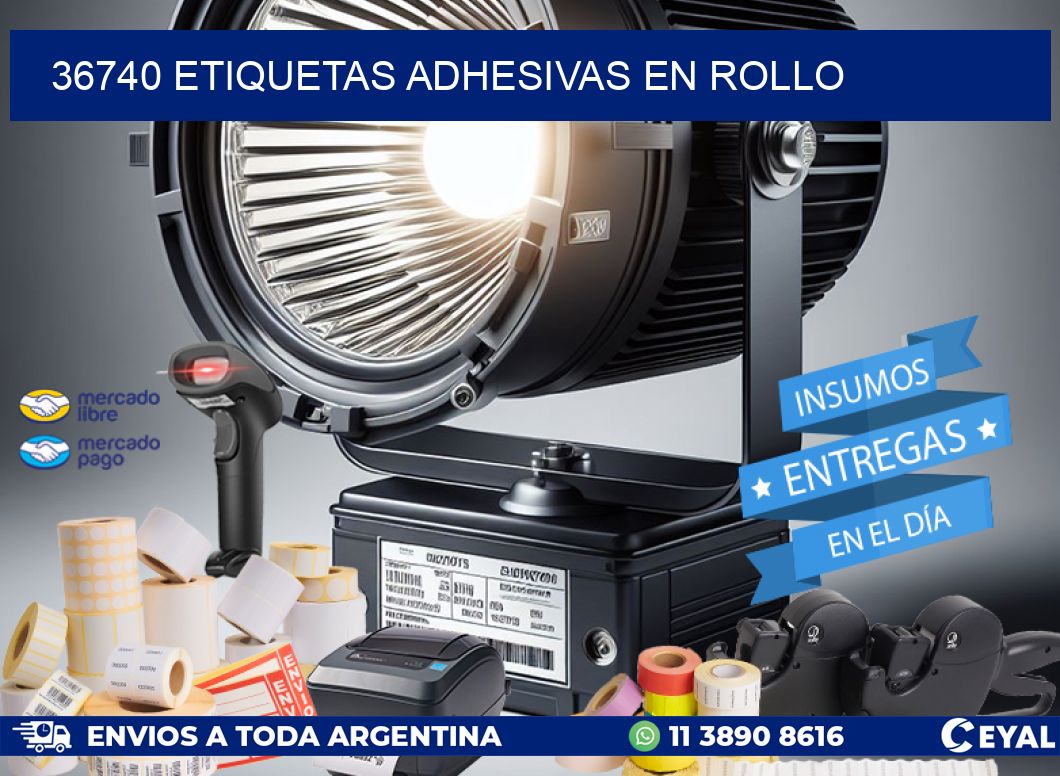 36740 Etiquetas adhesivas en rollo