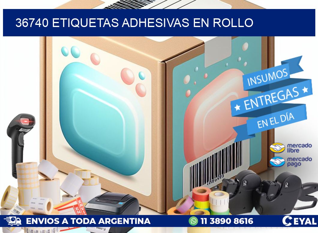 36740 Etiquetas adhesivas en rollo