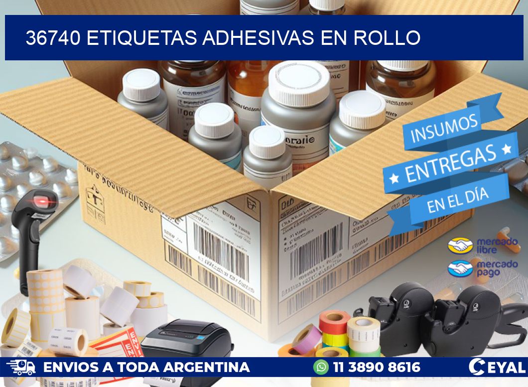 36740 Etiquetas adhesivas en rollo