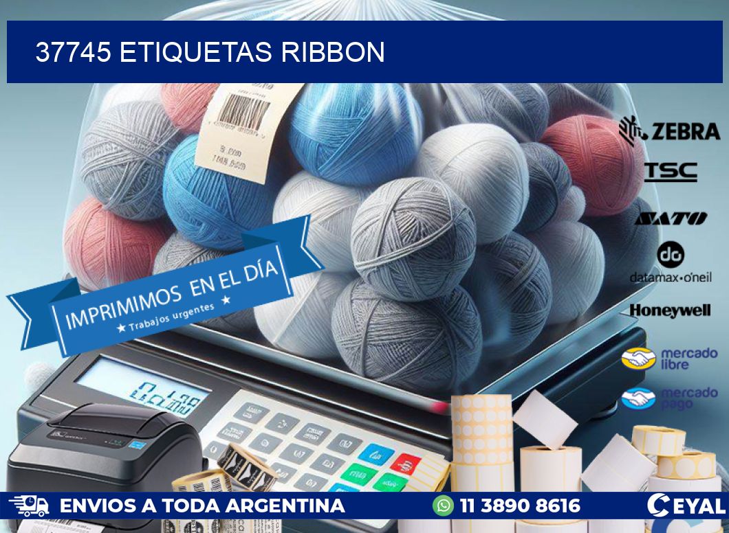 37745 ETIQUETAS RIBBON