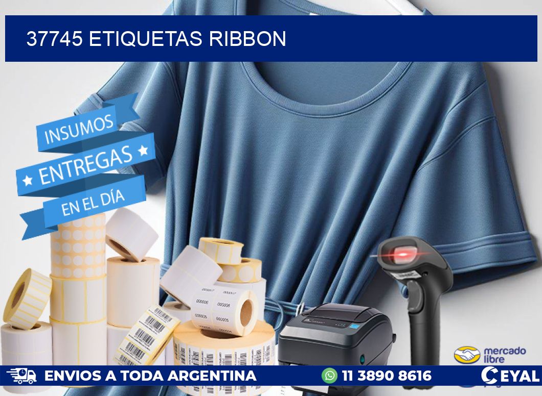 37745 ETIQUETAS RIBBON