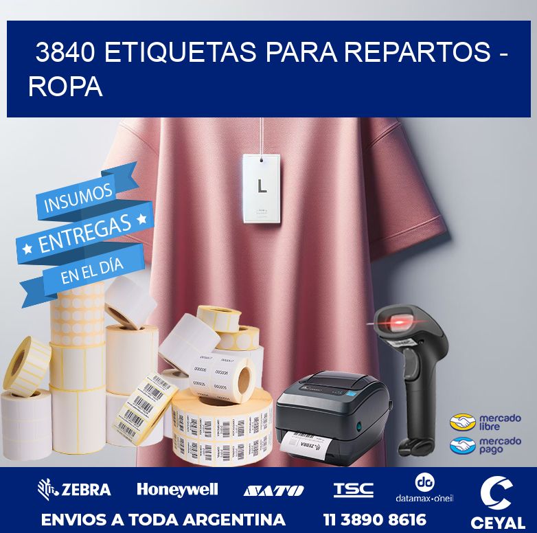 3840 ETIQUETAS PARA REPARTOS - ROPA