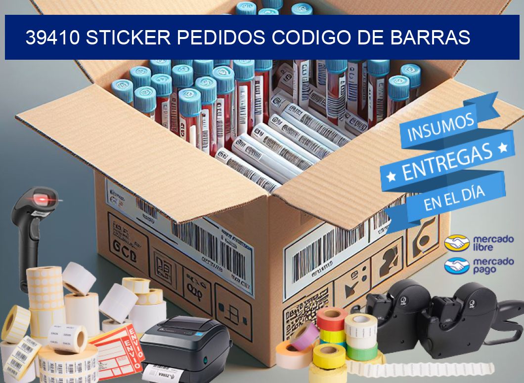 39410 STICKER PEDIDOS CODIGO DE BARRAS