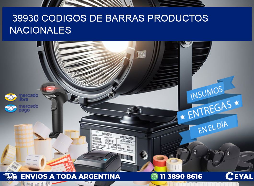 39930 Codigos de barras productos nacionales