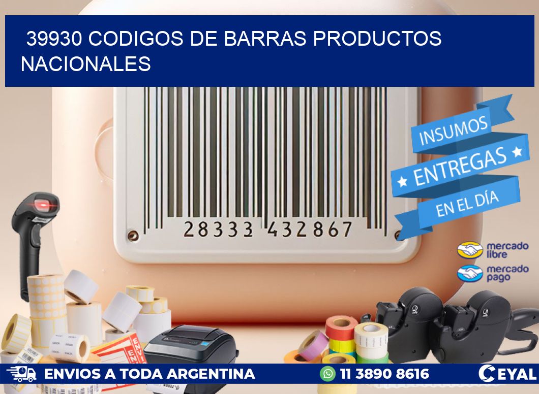 39930 Codigos de barras productos nacionales