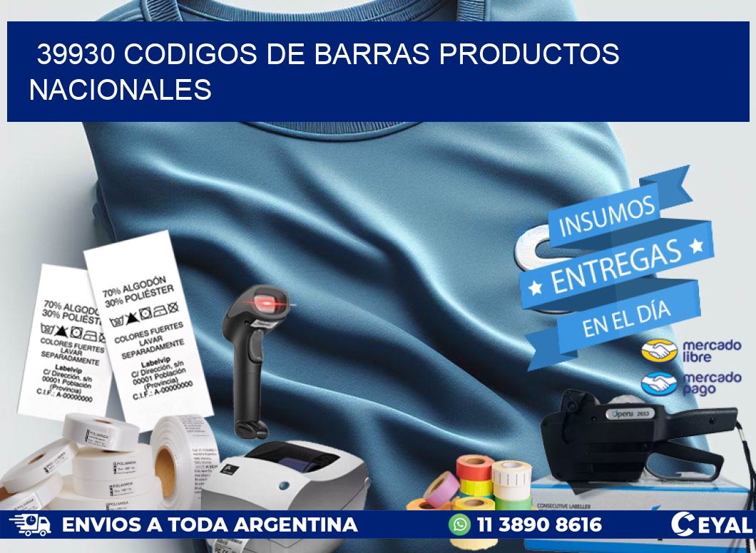 39930 Codigos de barras productos nacionales