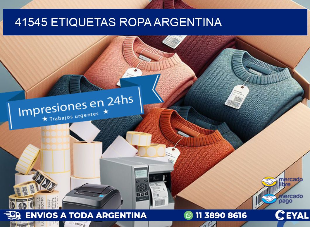 41545 ETIQUETAS ROPA ARGENTINA