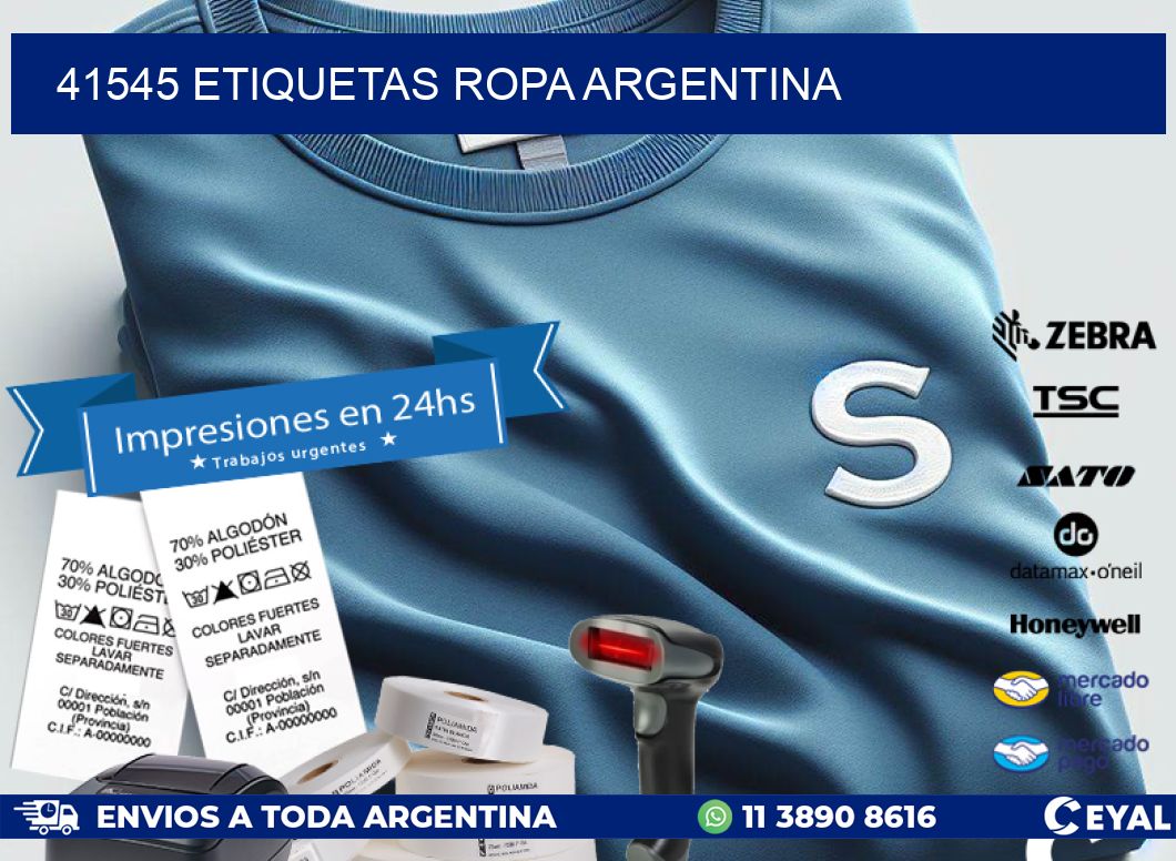 41545 ETIQUETAS ROPA ARGENTINA