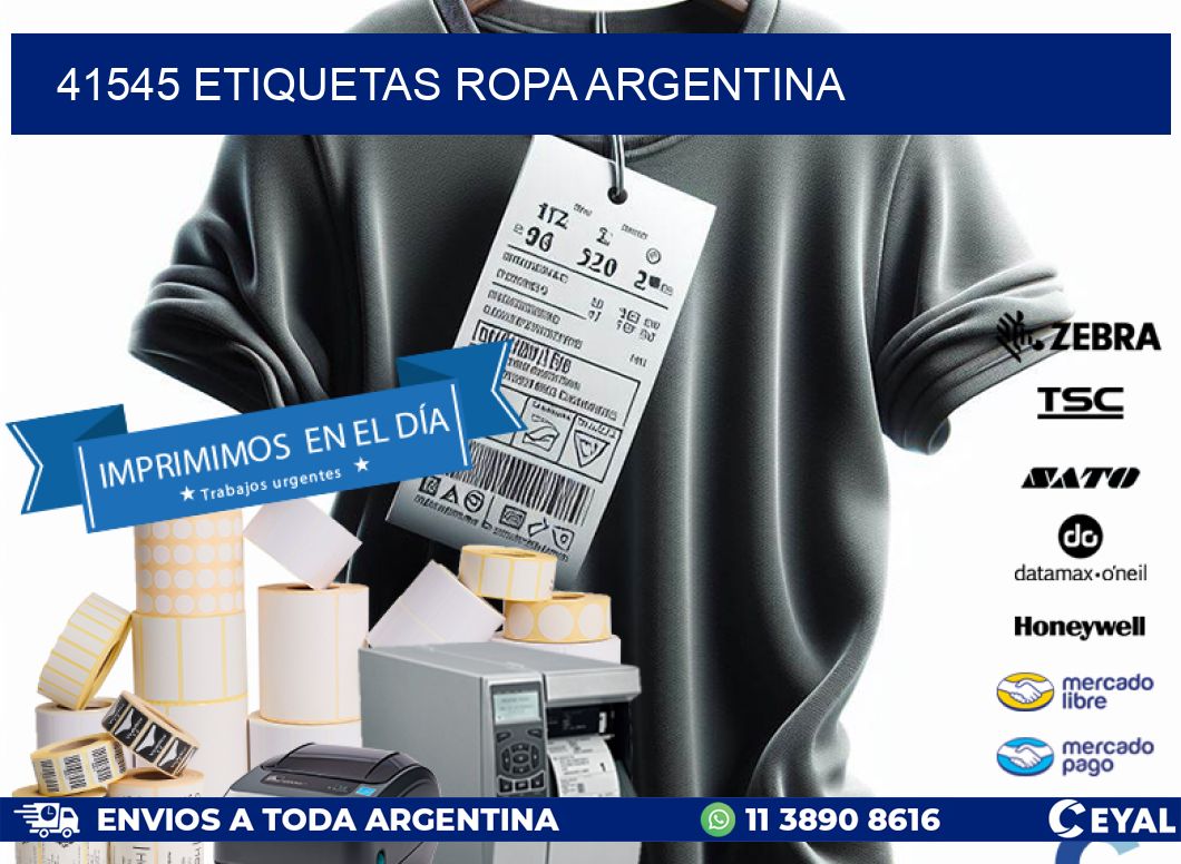 41545 ETIQUETAS ROPA ARGENTINA