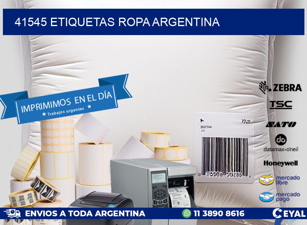 41545 ETIQUETAS ROPA ARGENTINA