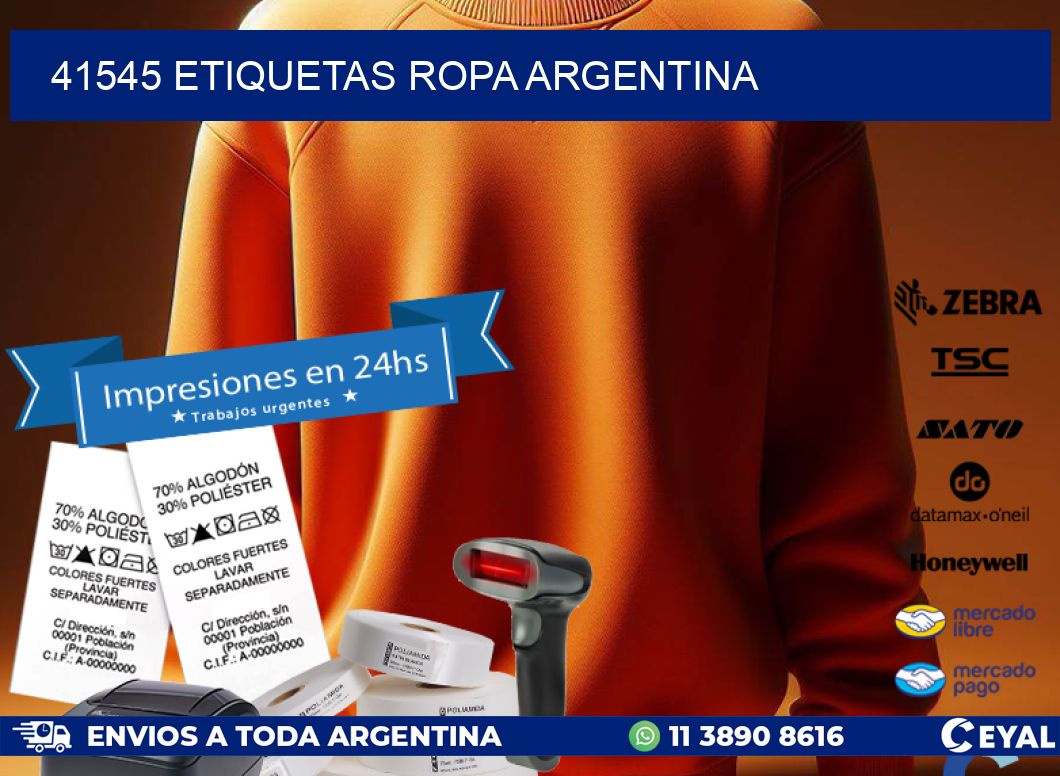 41545 ETIQUETAS ROPA ARGENTINA