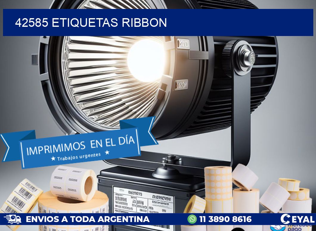 42585 ETIQUETAS RIBBON