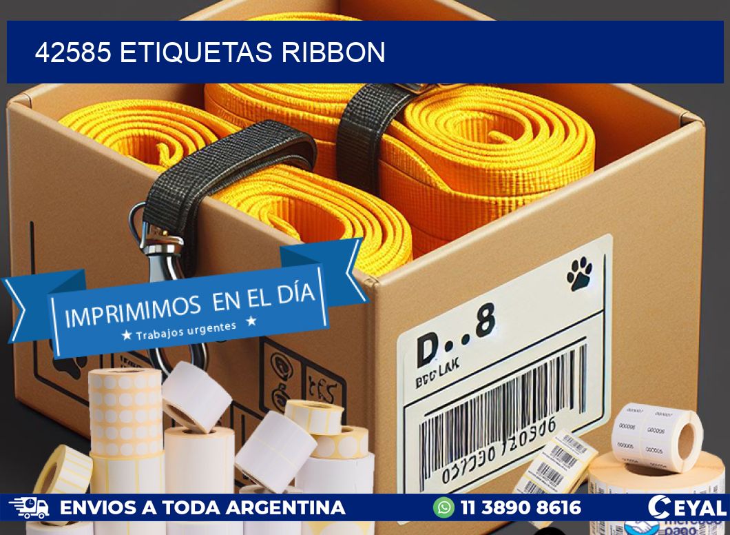 42585 ETIQUETAS RIBBON