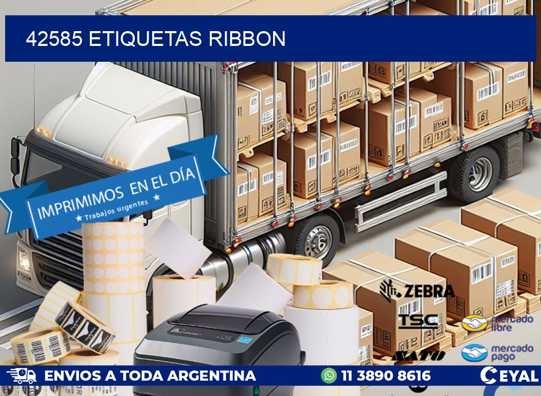 42585 ETIQUETAS RIBBON